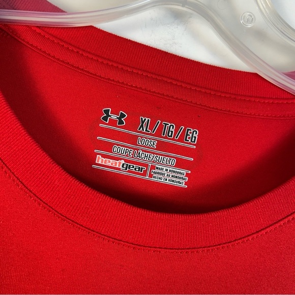 ❤️ Under Armour Men's Bold Red Tee XL - Picture 3 of 7